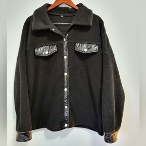 Shein Oversized Teddy Jacket - Size US 1XL